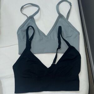 Women's Intimates Set - Black and Gray Bralette